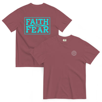 Turquoise Faith vs Fear Dark Tees